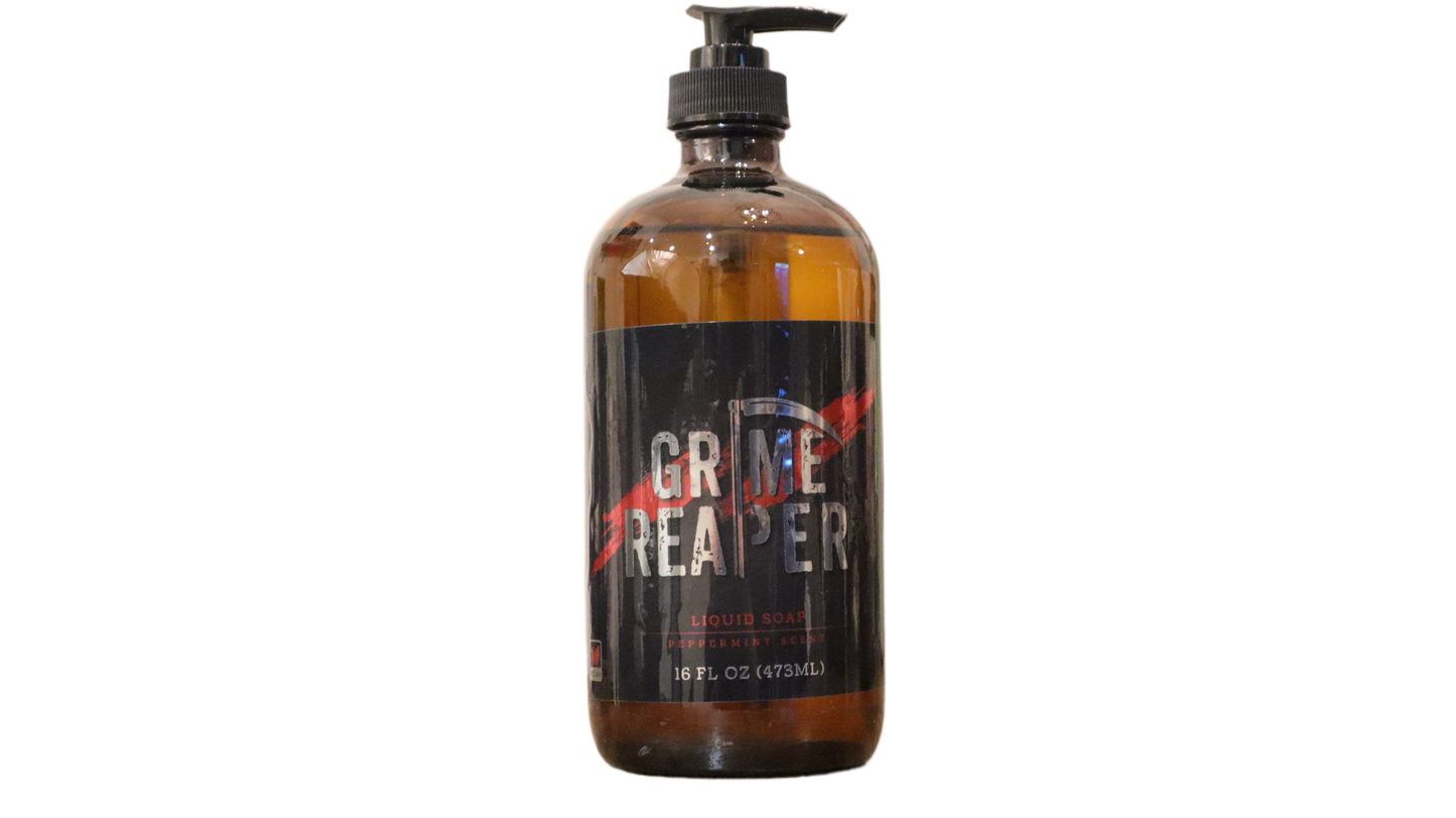 Grime Reaper Castile Liquid Soap (Peppermint Scent)